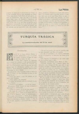 Turquía trágica : La contrarrevolución del 13 de Abril