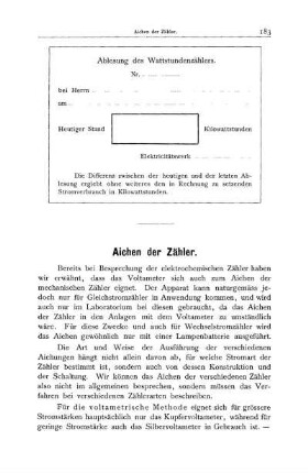 Aichen der Zähler
