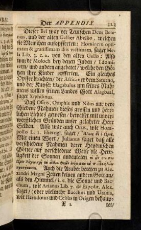 323-330, Dieser Bel war der Teutschen Deus Belenus, ...