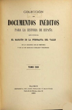 Colección de documentos inéditos para la historia de España, 112