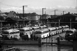 Freiburg: Omnibusbahnhof von der Haslacher Brücke