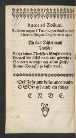Autor ad Zoilum.