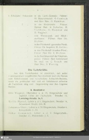 Die Lehrkräfte