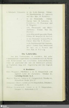Die Lehrkräfte