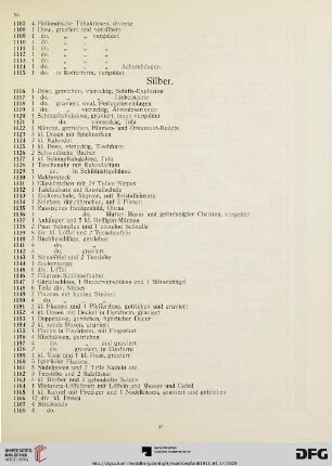 Silber (Nr. 1116-1175)