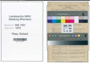 Entnazifizierung Richard Plass, geb. 04.06.1897 (Bergmann)