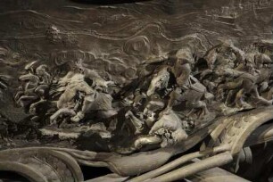 Sarkophag Kaiser Joseph I. — Eine Schlacht aus dem spanischen Erbfolgekrieg / Die Eroberung Landaus