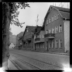 Stadtansicht Müllrose mit Bahngleisen