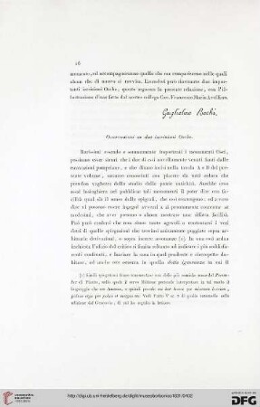7: Osservazioni au due iscrizioni Osche