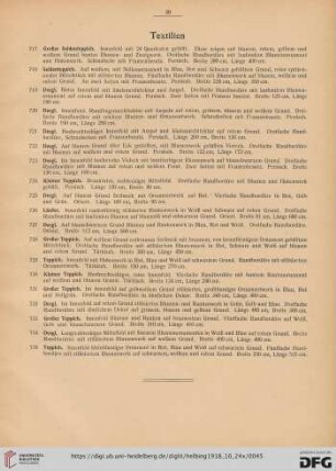 Textilien (Nr. 717-735)