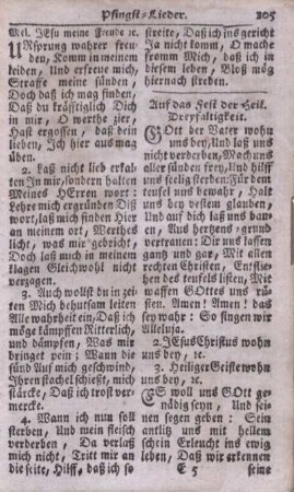 Auf das Fest der Heil. Dreyfaltigkeit.