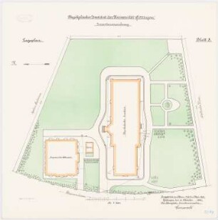 Physikalisches Institut der Universität Göttingen: Lageplan 1:200