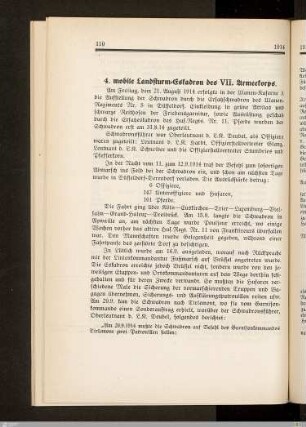 4. mobile Landsturm-Eskadron des VII. Armeekorps