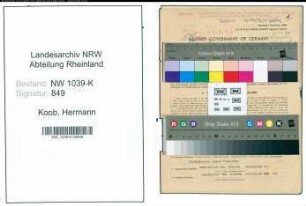 Entnazifizierung Hermann Koob , geb. 09.09.1907 (Dolmetscher)
