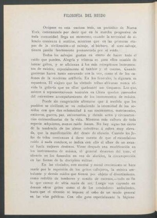 Filosofía del ruido