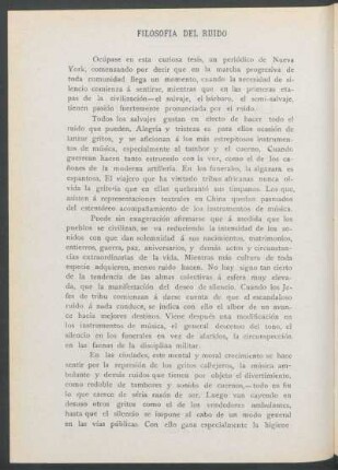 Filosofía del ruido