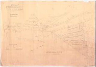 Friedhof Arnstadt: Lageplan Entwurf zur Bildung einer Wassergenossenschaft 1:2000