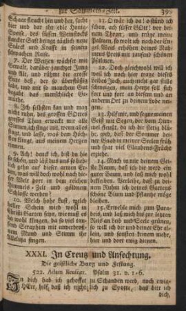 XXXI. In Creutz und Anfechtung