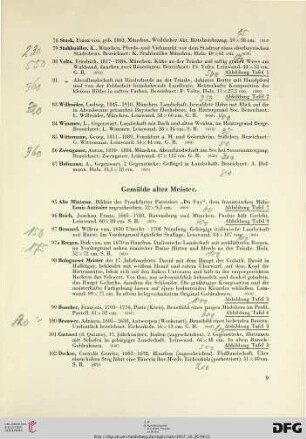 Gemälde Alter Meister (Nr. 95-149)