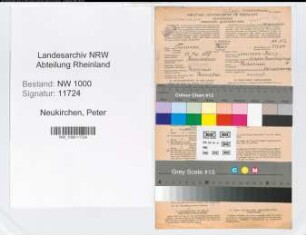 Entnazifizierung Peter Neukirchen, geb. 13.05.1895 (Postsekretaer)