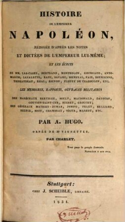 Histoire de l'empereur Napoléon