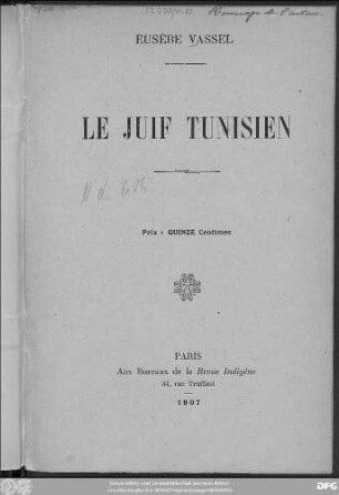 Le juif tunisien