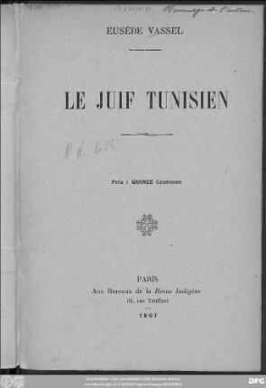 Le juif tunisien