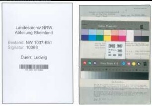 Entnazifizierung Ludwig Duerr , geb. 21.01.1896 (Lehrer)