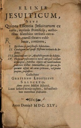 Elixir Jesuiticum