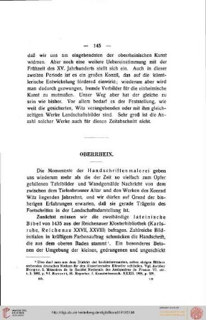 Dritter Teil: Der Sieg des neuen Sehens (1430-1460), Oberrhein