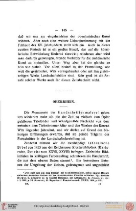 Dritter Teil: Der Sieg des neuen Sehens (1430-1460), Oberrhein