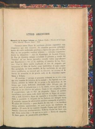 Letras Argentinas