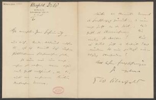 Brief an Ludwig Strecker  und B. Schott's Söhne : 04.03.1905