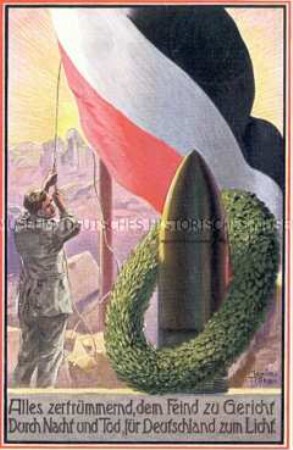 Patriotische Postkarte zum Ersten Weltkrieg