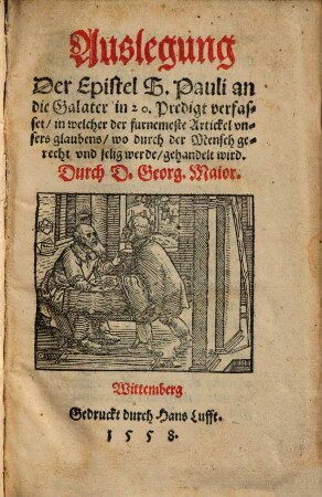 Auslegung Der Epistel S. Pauli an die Galater : in 20 Predig verfasset ...