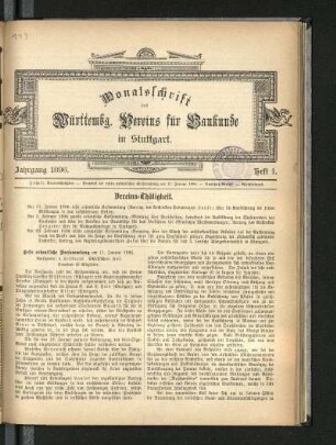 1896. Heft 1