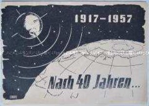 Propagandaschrift der SED zum 40. Jahrestag der Oktoberrevolution