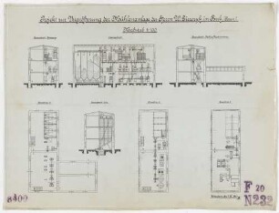Technische Zeichnung : Projekt zur Vergrößerung der Mühlenanlage des Herrn W. Gierczyk in Buk (Posen)