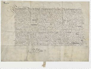Herzog Otto zu Braunschweig-Lüneburg über Zollgerechtsame der Lüneburger. Eigenhändige Unterschrift.