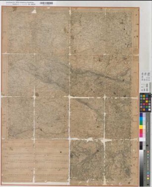 Ostwestfalen Übersichtskarte 1821/26 1 geogr. Meile = 3,6 cm 92 x 68 Druck Prof. Heinrich Berghaus