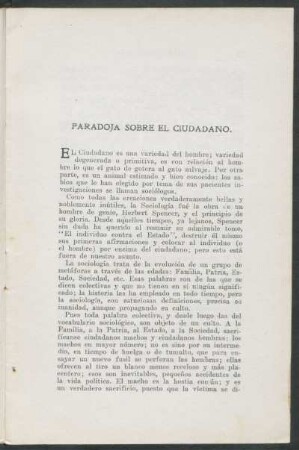 Paradoja sobre el ciudadano.