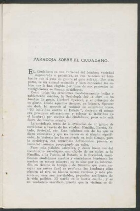 Paradoja sobre el ciudadano.
