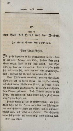 IV. Ueber den Bau des Hirns und der Nerven