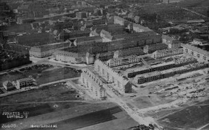 Wohnbebauung in Magdeburg-Stadtfeld Ost : Blickrichtung Nordwesten