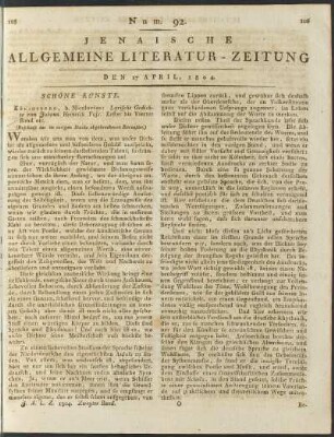 Num. 92. Den 17. April 1804