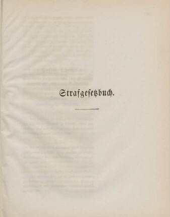 Strafgesetzbuch.