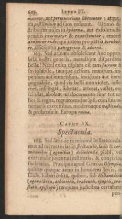 Caput IX. Spectacula