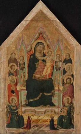 Madonna mit dem Kind, sechs Heiligen, vier Engeln und zwei Stiftern