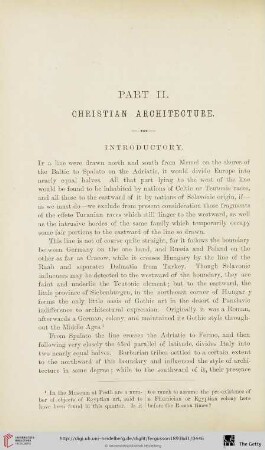 Part II: Christian architecture