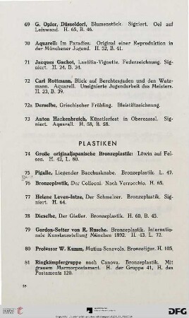 Plastiken (Nr. 74-91)